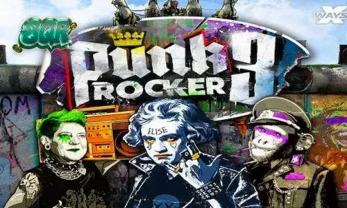 Tampilan visual slot Punk Rocker 3 dengan nuansa grafiti Berlin yang ikonik